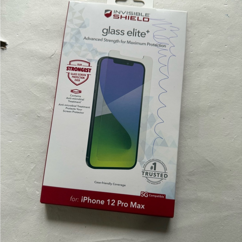 Glass Elite+ Screen Protector for iPhone 12 Pro Max - Black